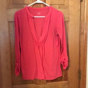 Ann Taylor Loft pink size small top